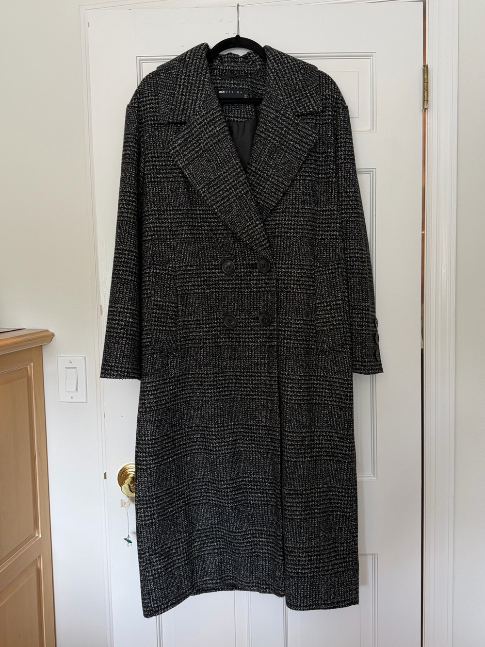 ASOS Oversized Plaid Coat